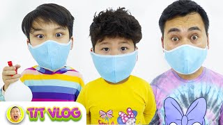 Phòng chống dịch virus corona ( COVID -19 ) Theo cách của TITus ♥ Dậy trẻ ý thức tốt | TITus VLOG