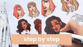 How to color different skin tones | Arteza Skin Tone Markers