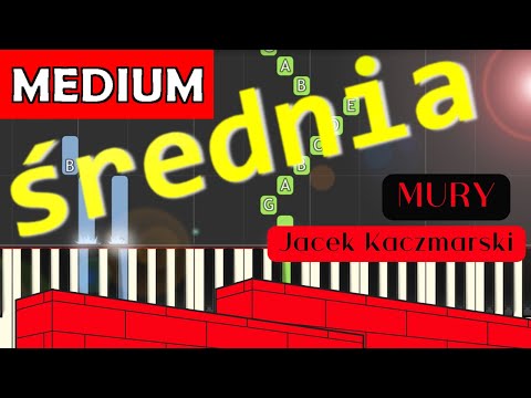 🎹 Mury (Jacek Kaczmarski) - Piano Tutorial (średnia wersja) 🎵 NUTY W OPISIE 🎼