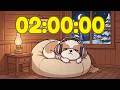 120 Minute Timer Bedtime Lofi Timer | 2 Hour Relaxing Beats to Rest 💤