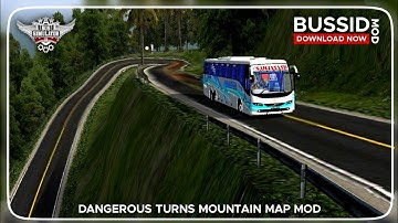 Extreme Level Dangerous turning Route | bussid New map mod | BSI Gaming