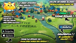 MENYELAMATKAN ADIK! KEREN PARAH!! - GAME RPG UKURAN KECIL OFFLINE CARTOON - CAT QUEST ANDROID - LUCU screenshot 5