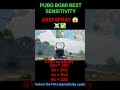 BGMI 4.2 sensitivity settings 2026 | PUBG best sensitivity settings | #shorts #bgmi #pubg #viral