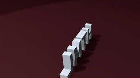 Quick 3D Text Demo in Blender 2.6