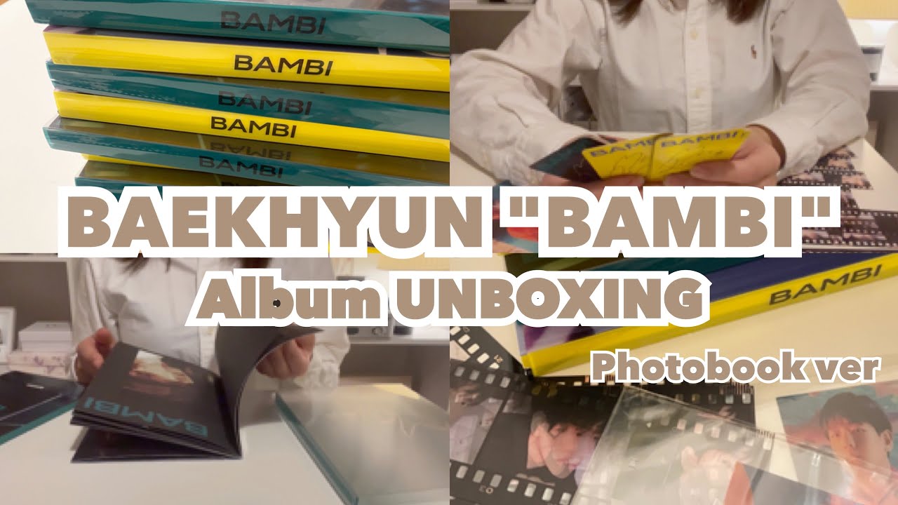 EXO 백현 Bambi Album UNBOXING / Baekhyun 밤비 언박싱