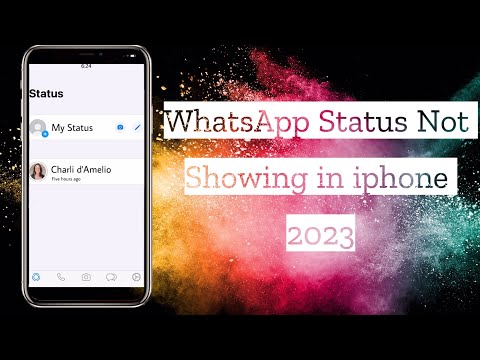 WhatsApp Status Not Showing In IPhone #iphone #whatsappstatus