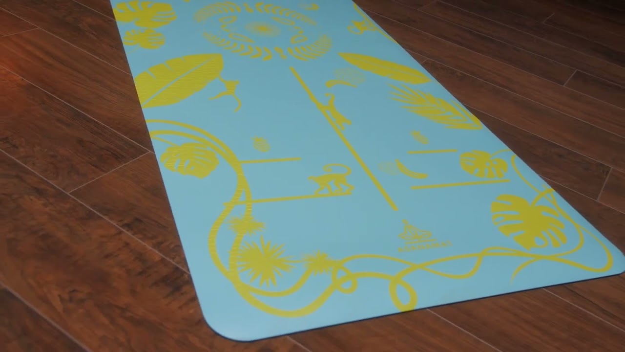 Tappetino yoga in pu scimmia