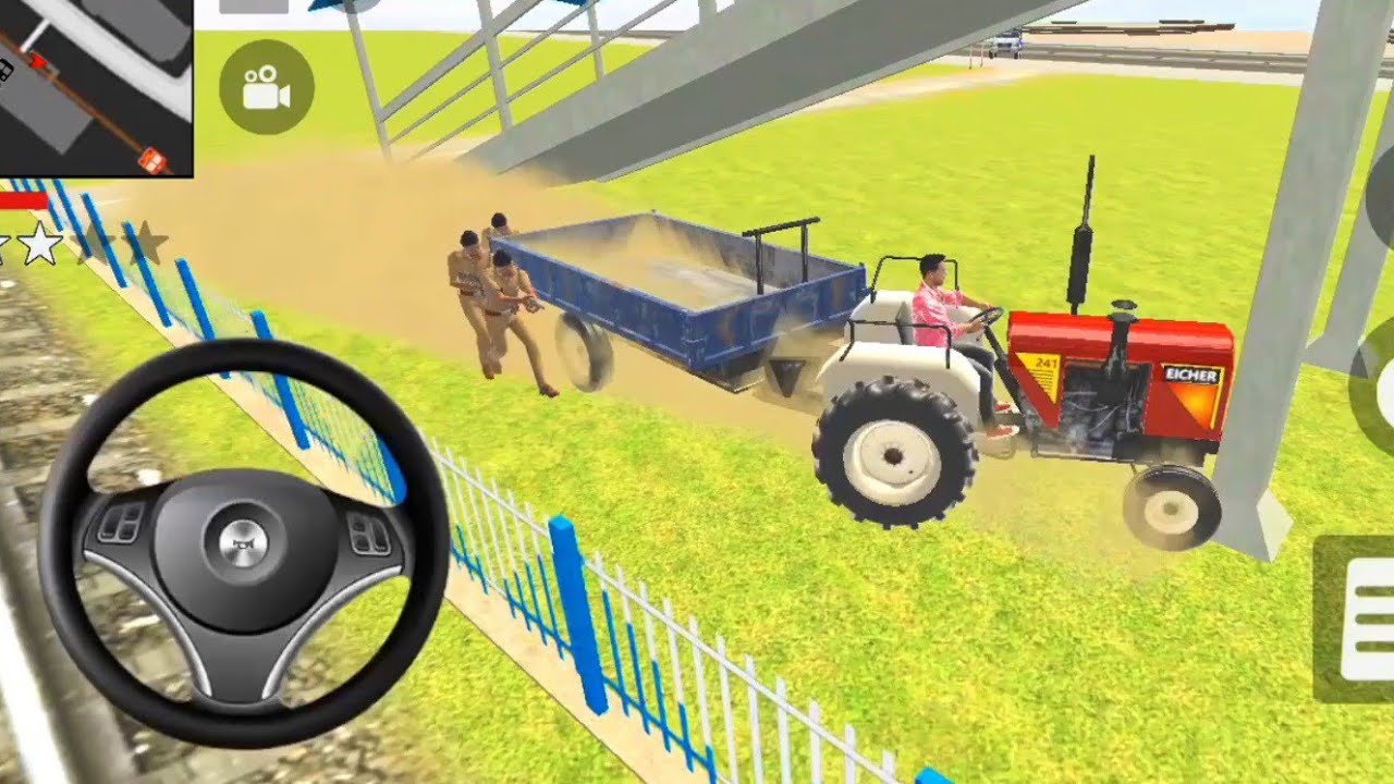 🚨 Police Chased Franklin Tractor 🚜 | Indian Theft Simulator | Tractor Crashed on Indian streets 💥