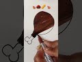 🍗🍗 satisfying creative #shorts #painting #art #satisfying #shorts2026 #viralshorts