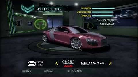 Need For Speed Carbon All Cars Unlocked