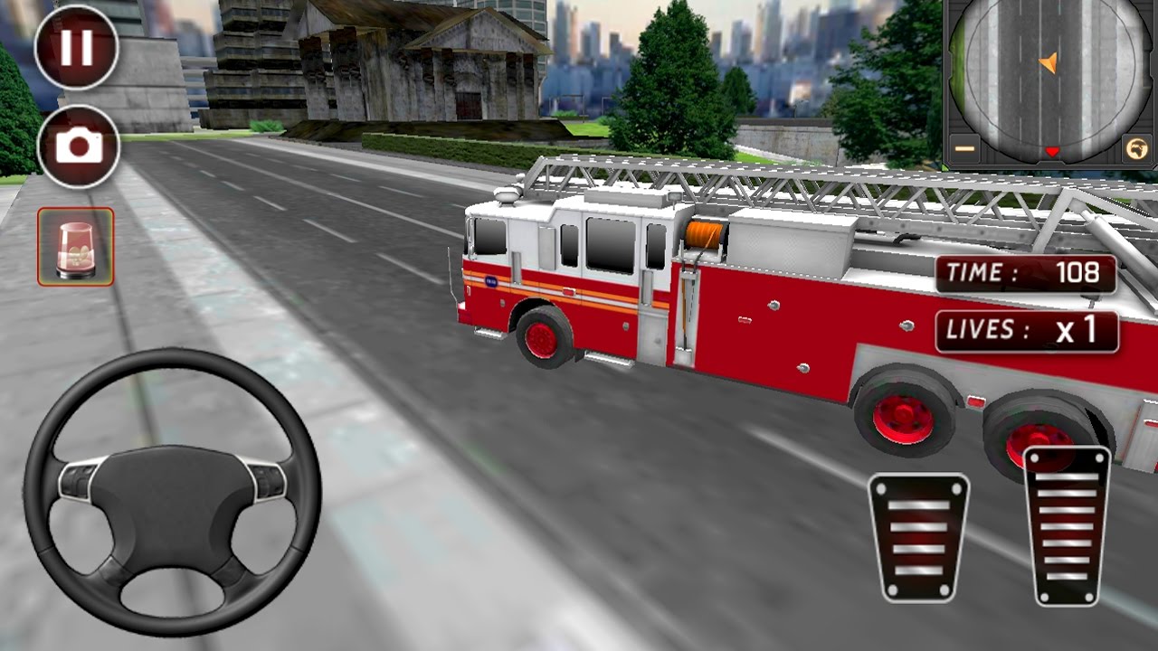 FireFighters Fire Truck Sim (by Game Brick Studio) Android Gameplay [HD