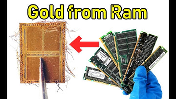gold recovery ram chips Old  Open the package of ram, you see the gold wire inside the IC chip