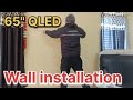 SAMSUNG 65" QLED TV UNBOXING AND INSTALLATION!!