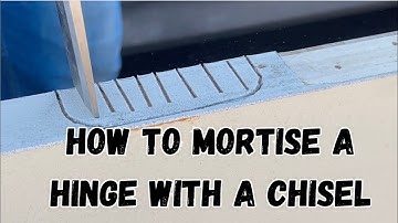 How to cut a hinge mortise with a chisel