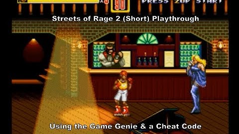 Streets of Rage 2 Short Playthrough using the Game Genie & a Cheat Code :D #Megadrive #Sega #Gaming