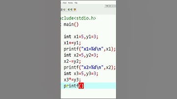 Assignment Operators in C #shorts #youtubeshorts