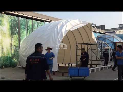 HOW TO INSTALL SHELL SHAPE TENT for LUXURY GLAMPING HOTEL From RAX TENT manufacturer