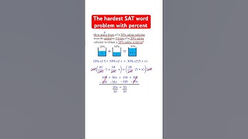 Percent word problem | SAT math #shorts #algebra #math
