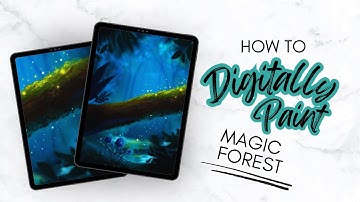 How to Paint a Simple Magical Forest in Procreate: Step-by-Step Digital Art Tutorial