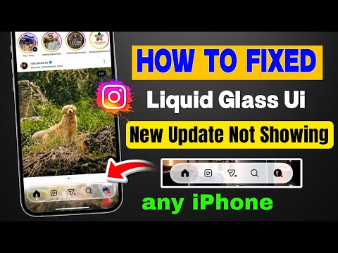 Video instagram liquid glass ui not showing iphone | instagram liquid glass navigation bar not showing ios