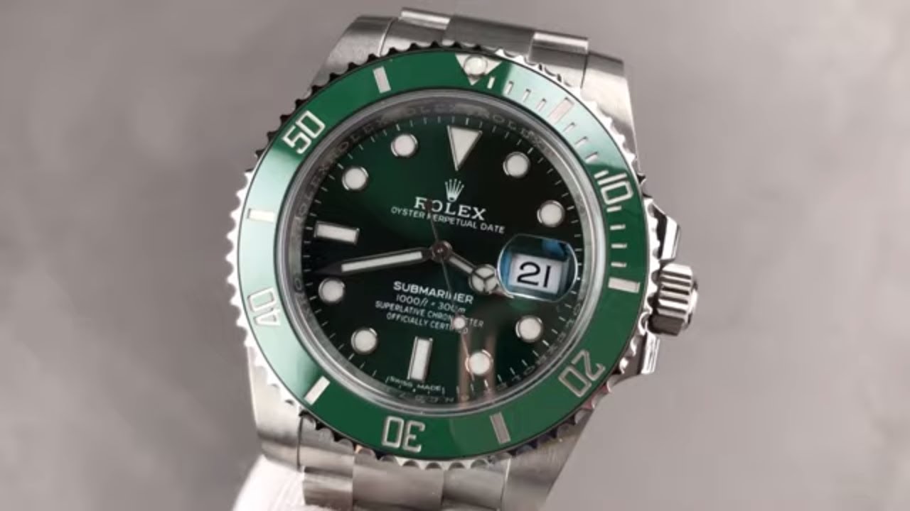 Rolex Submariner Date Hulk 116610LV Dive Watch: Rolex Watch Review 