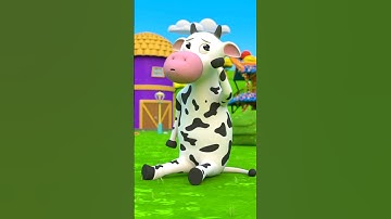 Năm Con Bò Nhỏ #shorts #fun #rhymes #forkids #fivelittlecows
