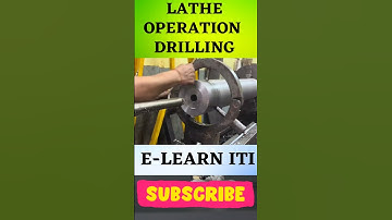 Lathe Operation Drilling | #shorts | #shortvideo | #latheoperations