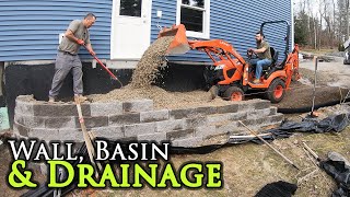 retaining wall & catch basin install (2:2)