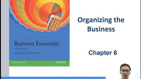 Chap 6 Organizing The Business
