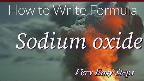How to Write Formula || Sodium oxide #formula #chemistry #pleasantchemistryacademy