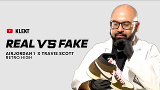 KLEKT Legit Check Ep.2: How To Spot A Fake Air Jordan 1 High 'Travis Scott'  (2019) - YouTube