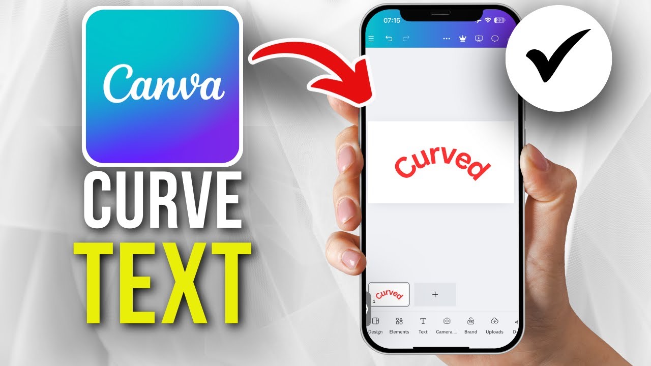How To Curve Text in Canva Mobile (Easy) - YouTube