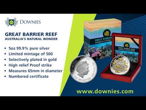New At Downies: The 2018 $10 Great Barrier Reef 5oz Silver Proof Coin (Official WMF Release!)
