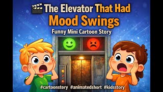 🎬 The Elevator That Had Mood Swings Funny Mini Cartoon Story #cartoonstory #animatedshort #kidsstory