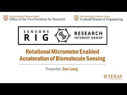 Sensors RIG seminar. Zexi Liang. rotational micromotor enabled acceleration of biomolecule sensing