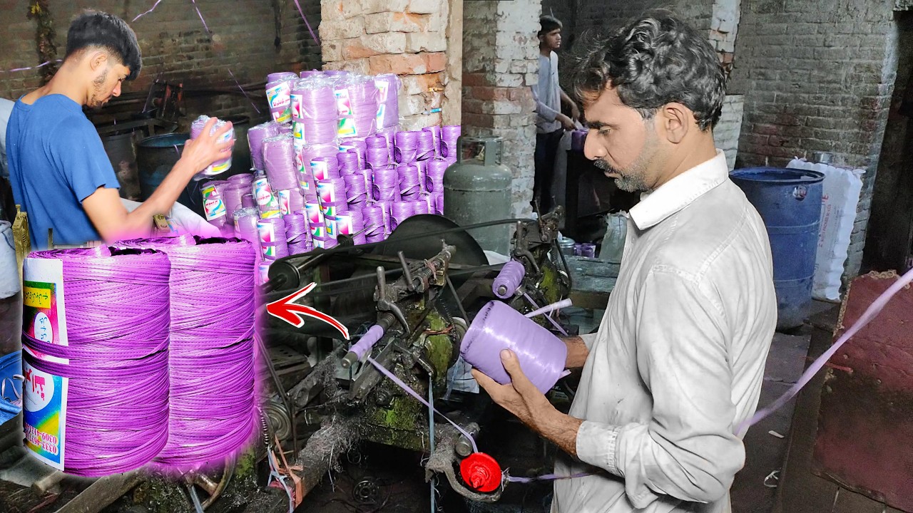 How Tiny Plastic Granules Transform into Super Strong Ropes!