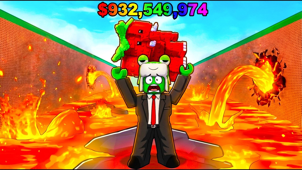 انجو من الحمم البركانية واحصل على أندر برين روت في روبلوكس! 🌋🔥🏃‍♂️