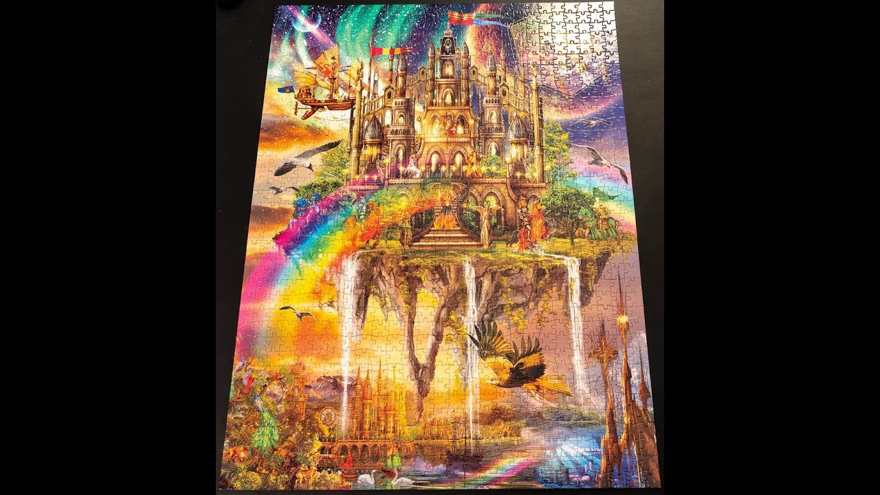 1000 piece puzzle time lapse - YouTube