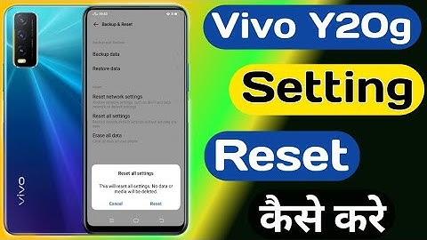 Vivo Y20g Setting Reset Kaise Karen || How To Reset Setting On Vivo Y20g || Technical Akhilesh