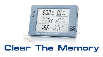 Excursion-Trac Datalogging Traceable Hygrometer - Clearing Memory Instructional Video