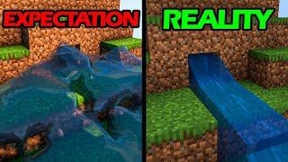 minecraft physics: expectation vs reality