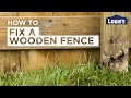 How To Fix a Wooden Fence | DIY Basics
