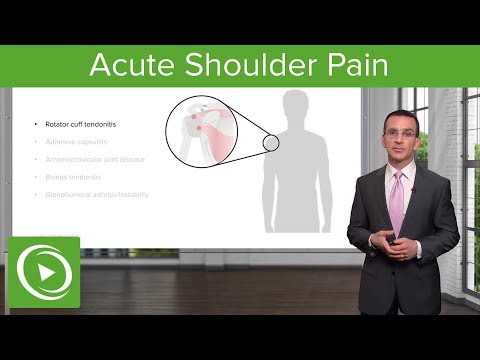 Diagnosis & Therapy of Acute Shoulder Pain – Family Medicine | Lecturio