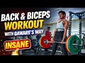 Back &amp; Biceps workout with Gaware's Way Sumo deadlifts PR 🗿❤️‍🔥 #gym #workoutvlog #deadlift #support