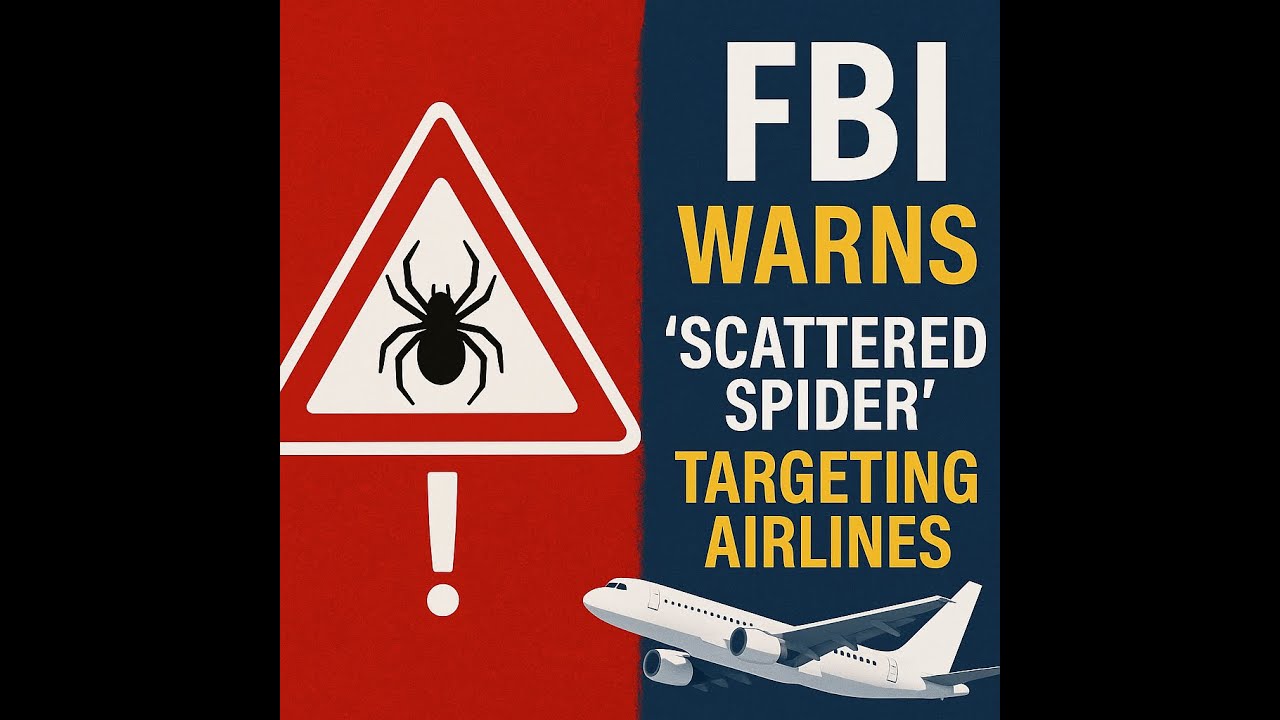 FBI Warning: Scattered Spider Hackers Now Targeting Airlines! | Cybersecurity Alert 2025