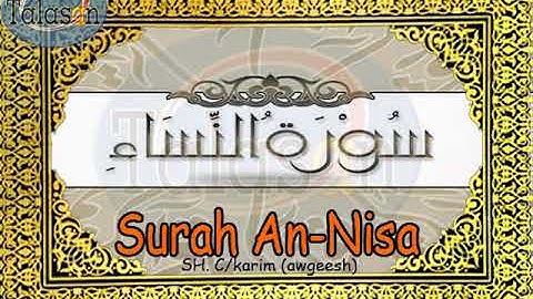 004 Surah An-Nisa' - Cabdikariim Aw Geesh ^ الشيخ عبد الكريم - سورة النساء