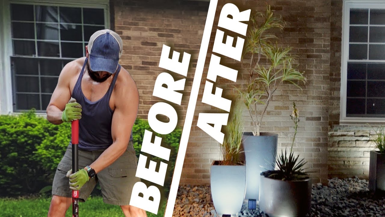 СОВРЕМЕННОЕ преображение переднего двора — [Ландшафтный дизайн с привлекательным дизайном 🌱]