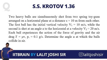 S.S. Krotov Problem 1.36 | JEE Advanced Olympiad | by Lalit Joshi Sir