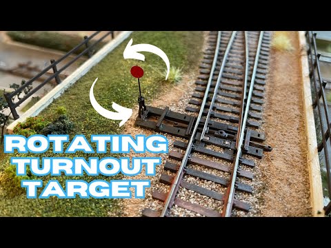 Rotating HO Turnout targets.  Animate your Switch Stand.