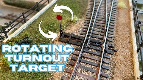 Rotating HO Turnout targets.  Animate your Switch Stand.